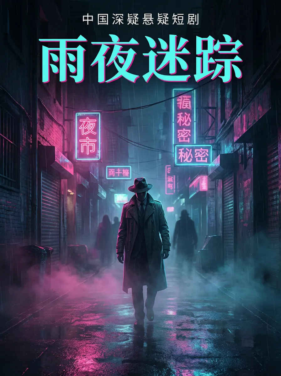 oppo智能电视 悬疑追踪短剧 - 雨夜迷踪海报